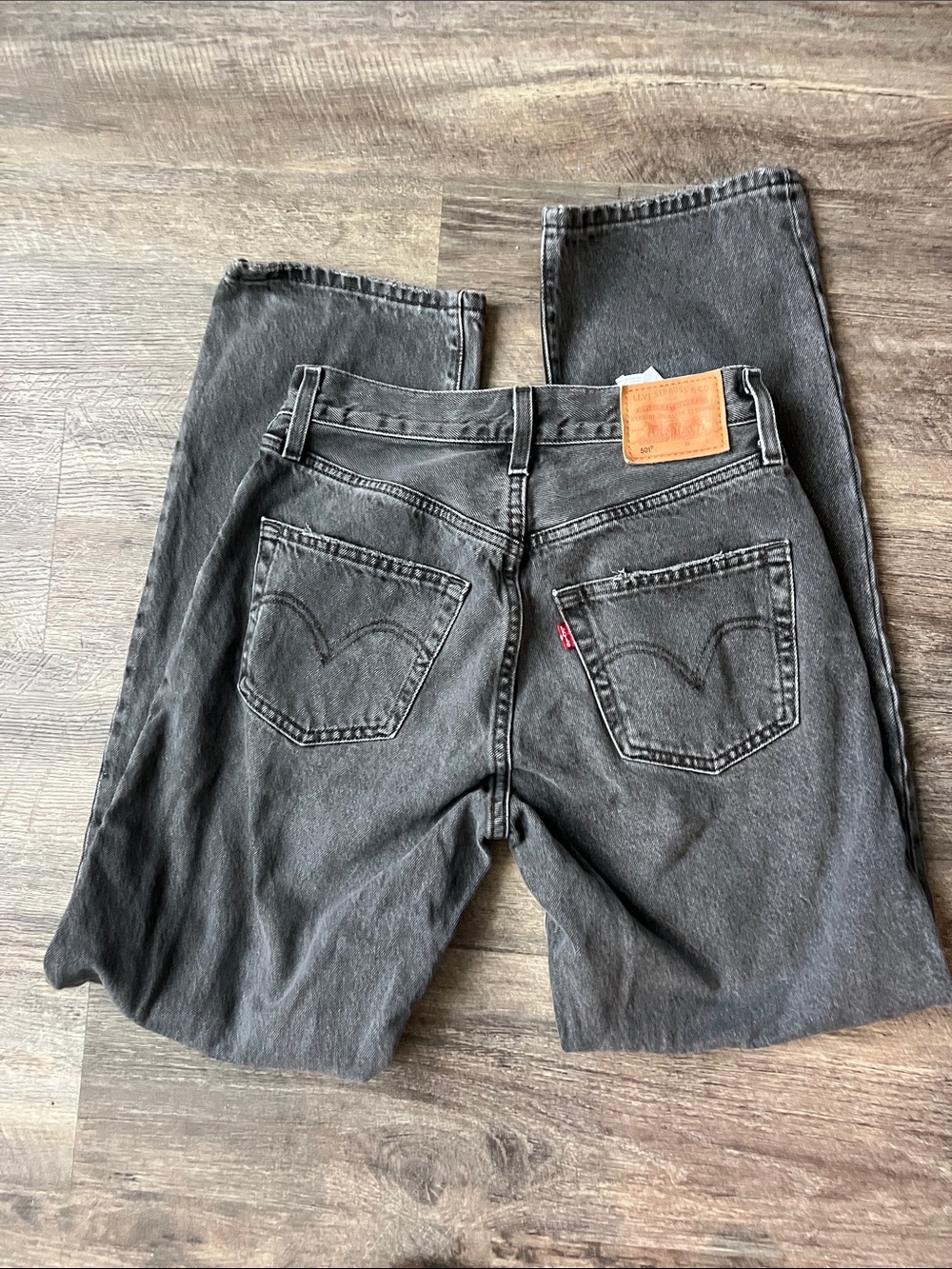 Levi's Straight Leg Jeans - Charcoal Black